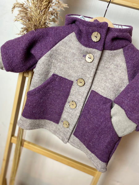 Walkjacke mit Knöpfen Gr. 68/74