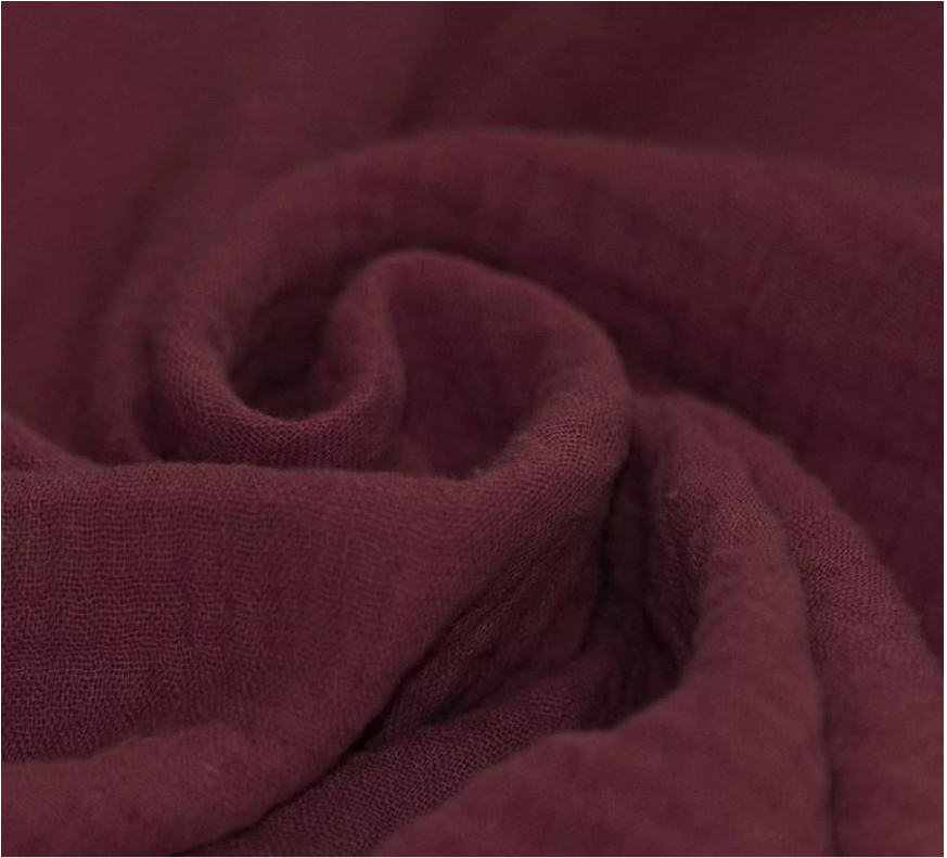 Musselin Burgundy